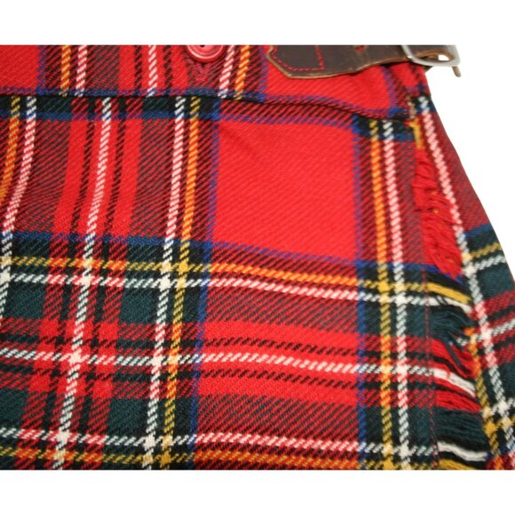 VTG Archie Brown & Sons Girls Wool Plaid Kilt Jumper Size 10/12 Tartan Heritage - Picture 3 of 9